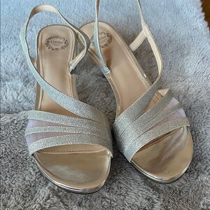 Liliana Metallic Silver Strappy Sandals